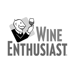 Wine Enthusiast Logo in black and white