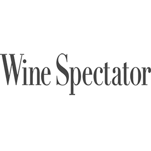Wine Spectator log in black and white