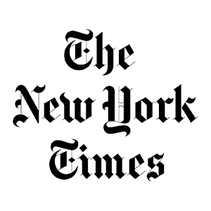 The New York Times logo in black and white